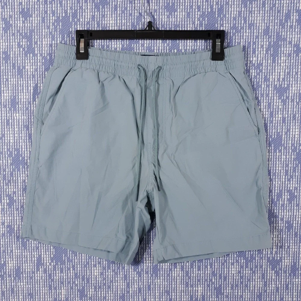 J.CREW Shorts Mens Medium Athletic Elastic Waist Pull On Polyamide Blend